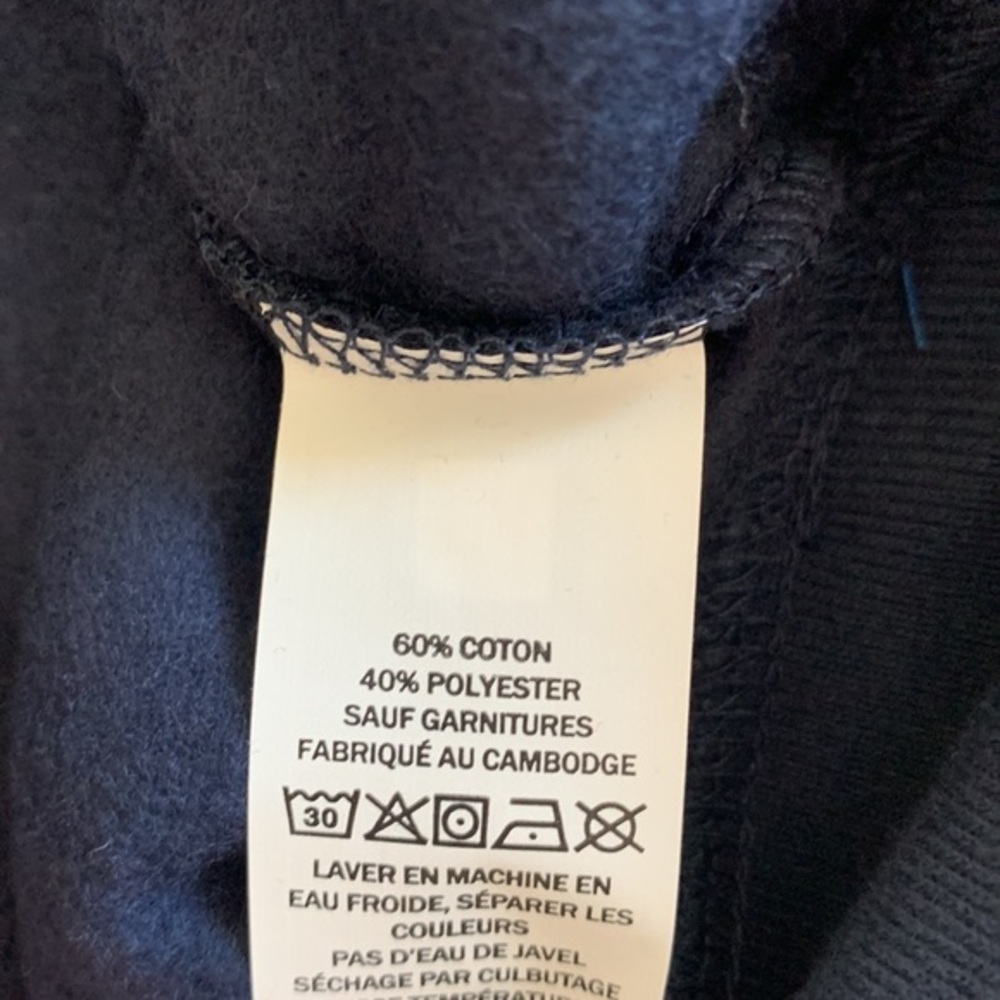 L.L. Bean Men’s M Colorblock Crewneck Sweatshirt Striped Blue & Gray - Picture 7 of 9